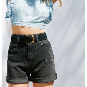 BDG Black Mom High Rise Shorts